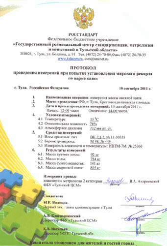 На крановых весах «Тензо-М» зафиксирован мировой рекорд!